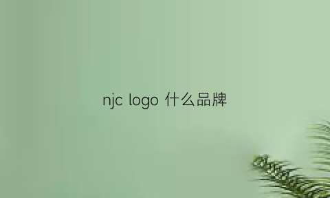 njclogo什么品牌(nj是什么品牌)